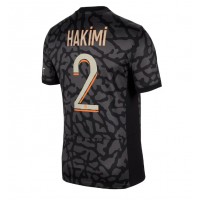 Paris Saint-Germain Achraf Hakimi #2 Tretí futbalový dres 2023-24 Krátky Rukáv